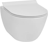 Ben Segno 2.0 compact hangtoilet FreeFlush Xtra glaze+ incl. softclose toiletbril met quickrelease mat wit - thumbnail