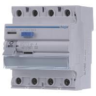 Hager CPA440D Aardlekschakelaar A 4-polig 40 A 0.3 A 400 V Hager CPA440D Aardlekschakelaar A 4-polig 40 A 0.3 A 400 V