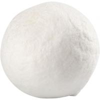 Creotime decoratie bal wit 12 mm 25 stuks - thumbnail