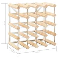 Wijnrek voor 20 flessen massief grenenhout - thumbnail