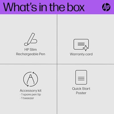 HP Slim Pen Digitale pen Herlaadbaar Zwart