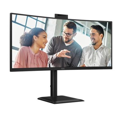 AOC E4 CU34E4CW computer monitor 86,4 cm (34") 3440 x 1440 Pixels UltraWide Quad HD LED Zwart