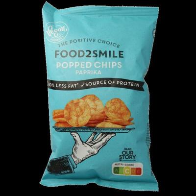 Food2Smile Popped chips paprika 90 Gram