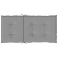 VidaXL Tuinstoelkussen lage rug 4 st oxford stof antraciet - thumbnail