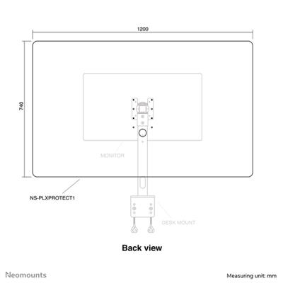 Neomounts NS-PLXPROTECT1 scherm