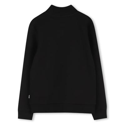 Hugo Boss Half Zip Sweater Kids Zwart - Maat 140 - Kleur: Zwart | Soccerfanshop