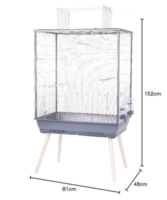 ZOLUX VOGELKOOI NEOLIFE GRIJS 81X48X152 CM