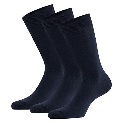 Apollo Sokken Basic Bamboo Navy 3-pack-43/46