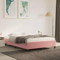 Bedframe fluweel roze 140x200 cm - thumbnail