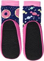 Playshoes soksloffen marine | roze snoepjes Maat - thumbnail