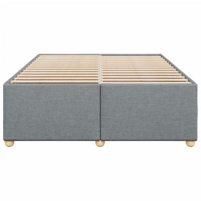 Bedframe zonder matras stof lichtgrijs 160x200 cm