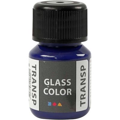 Creativ Company Glass color transparante verf - briliant blauw, 30ml