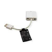 Roline 12.03.3114 HDMI-kabel HDMI / VGA Adapterkabel HDMI-A-stekker, VGA-bus 15-polig 0.15 m Wit - thumbnail