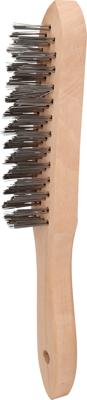 Brilliant Tools BT706002 Stalen handdraadborstel 4 rijen, 290 mm Brilliant Tools BT706002 Stalen handdraadborstel 4 rijen, 290 mm