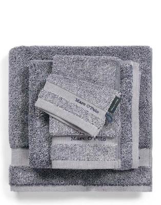 Marc O'Polo Marc O'Polo Melange Gastendoek Marine/Silver 30x50