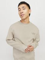 Jack & Jones Jprblachad Branding Sweat Crew Neck Ln Sweater Silver Lining - thumbnail