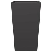 Plantenbak 45x45x75 cm staal zwart - thumbnail