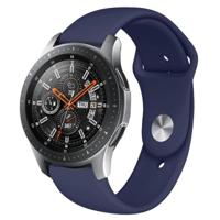 Monochroom siliconen band voor het toepassen van Samsung Galaxy Watch Active 22mm (Mazarine) - thumbnail