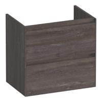 Brauer Inspire - Onderkast Ondiep - 60 cm - met 2 Softclose Lades Greeploos en 1 Sifon Uitsparing - Driftwood - thumbnail