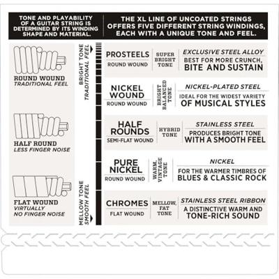 D&apos;Addario ENR70 half rounds snarenset voor elektrische basgitaar - thumbnail