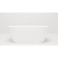 Vrijstaand Ligbad Arqua Crosstone Evi Solid Surface 180x80x57 Mat Wit Arcqua - thumbnail