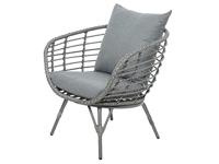 Evora loungeset wicker grijs Decoris - Decoris - thumbnail