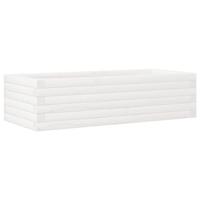 VidaXL Plantenbak 90x40x23 cm massief grenenhout wit - thumbnail