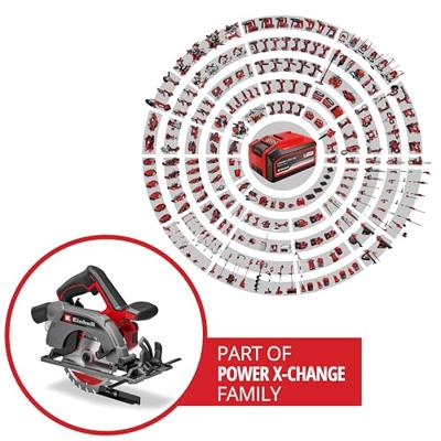 Einhell TE-CS 18/165-2 Li - Solo Accu-cirkelzaag Zaagdiepte 90° (max.) 57 mm Zonder accu, Zonder lader, Incl. parallelaanslag 18 V