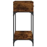 Wandtafel 100x34,5x75 cm bewerkt hout gerookt eikenkleurig - thumbnail