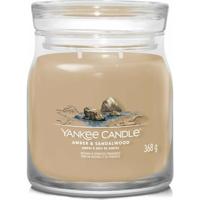 Yankee Candle amber & sandalwood signature medium jar - thumbnail