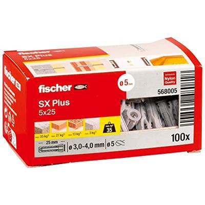 Fischer 568005 SX Plus Spreidplug 25 mm 5 mm 100 stuk(s) Fischer 568005 SX Plus Spreidplug 25 mm 5 mm 100 stuk(s)