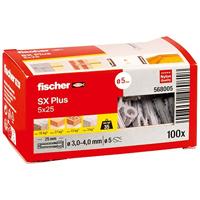 Fischer 568005 SX Plus Spreidplug 25 mm 5 mm 100 stuk(s) - thumbnail