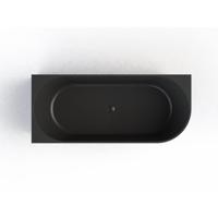 Ligbad Arqua Pinto Muurbad 160*70 cm Links Mat Zwart Arcqua - thumbnail