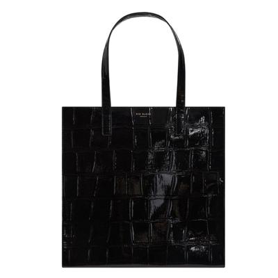 Ted Baker Vannda Croc Effect Large Icon Bag Black