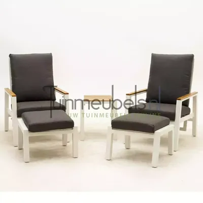 Coda white wit duo loungeset - 2 persoons