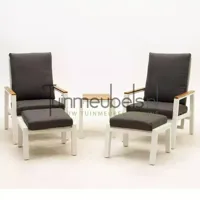 Coda white wit duo loungeset - 2 persoons - thumbnail
