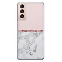 Samsung Galaxy S21 siliconen telefoonhoesje - Rose all day - thumbnail