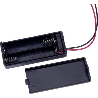 TRU COMPONENTS SBH421-1AS Batterijhouder Aantal cellen: 2 AAA (potlood) Kabel