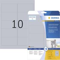 Herma 4223 Etiketten voor typeplaatjes 96 x 50.8 mm Polyester folie Zilver 250 stuk(s) Permanent hechtend Laser (zwart/wit), Kopiëren (zwart/wit), Handschriften - thumbnail