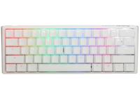 Ducky one 3 classic pure white mini, toetsenbord (wit, us lay-out, cherry mx red, rgb led, double-shot pbt, hot-swappable, quack mechanics, 60%) - thumbnail