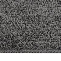 VidaXL Vloerkleed shaggy anti-slip 80x150 cm donkergrijs - thumbnail