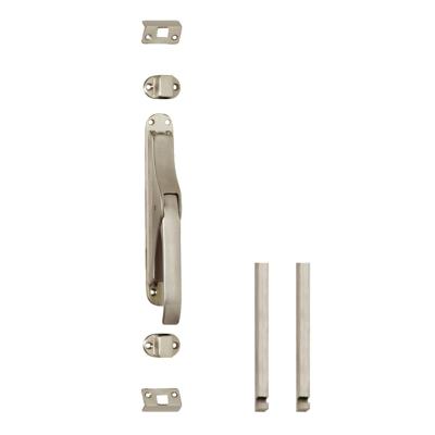 Intersteel set pomp-espagnolet incl. stangenset 2x125cm - nikkel mat Intersteel set pomp-espagnolet incl. stangenset 2x125cm - nikkel mat