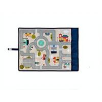 Achoka Travel & Speelmat Verkeer Opvouwbaar met Opbergvakjes - thumbnail