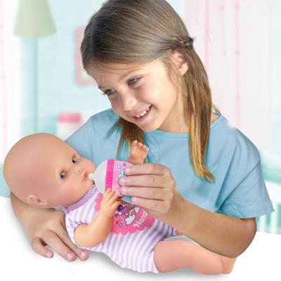 Famosa Nenuco babypop met zacht lijfje paars ongeveer 32 cm groot - thumbnail