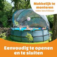 Exit zwembadoverkapping ECO rond 488 cm - universeel - thumbnail