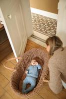 Babywieg van ENVIE DE FRAISE van natuurlijke gevlochten vezels beige - thumbnail