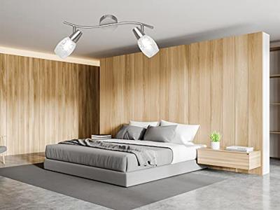 Trio PlafondlampColmar 2-lichts nikkel mat - R80022007