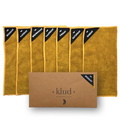 Klud Microvezel vaatdoekjes Curry geel, per 7 Klud Microvezel vaatdoekjes Curry geel, per 7