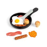 Bigjigs houten ontbijtset, 11dlg. - thumbnail