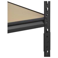 TOOLCRAFT TO-9919458 Stellingkast (extra stevig) 120 kg (b x h x d) 800 x 1800 x 400 mm Metaal, Hardboard Antraciet/zwart - thumbnail